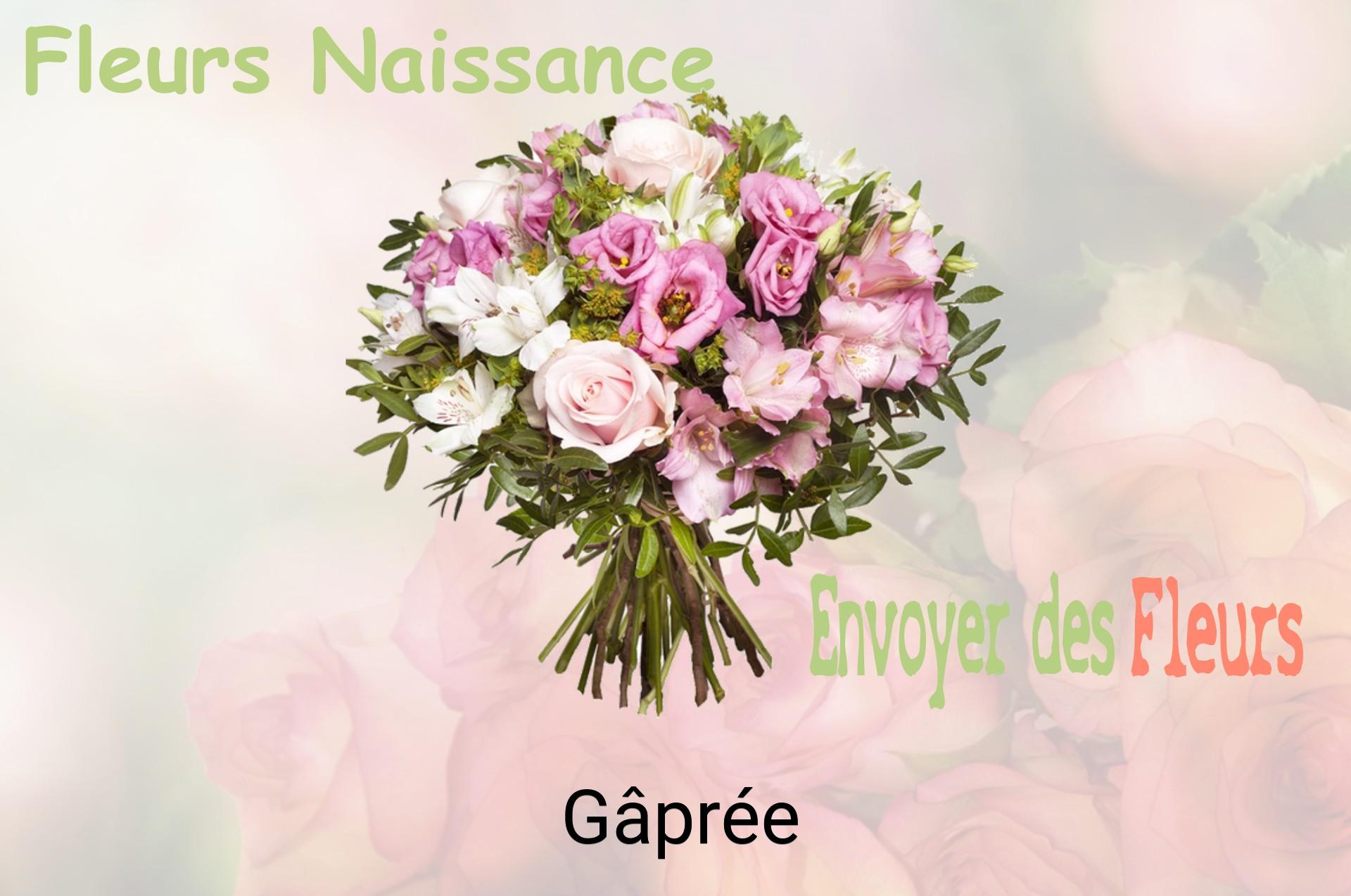 Bouquet de fleurs de naissance livré à Gâprée